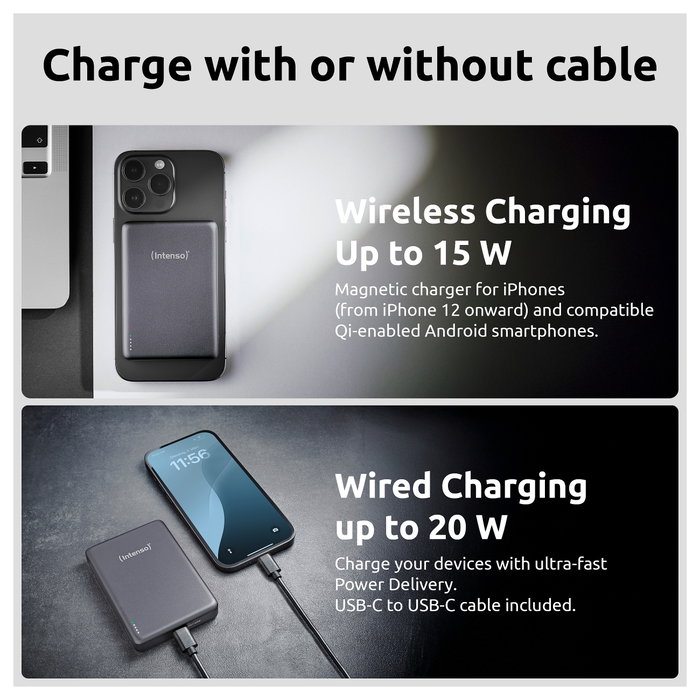Intenso MW10000 MagSafe Powerbank 10.000 mAh Gris