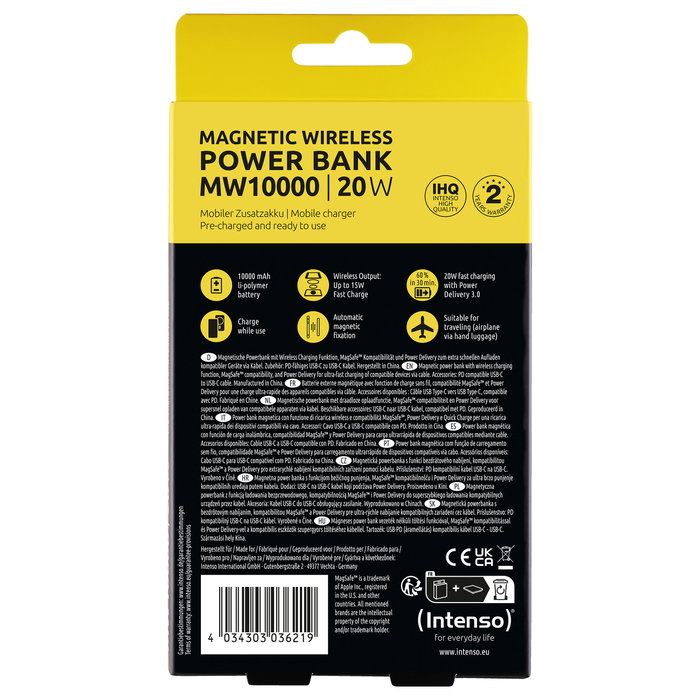 Intenso MW10000 MagSafe Powerbank 10.000 mAh Gris