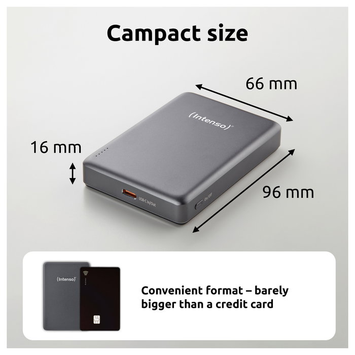 Intenso MW10000 MagSafe Powerbank 10.000 mAh Gris