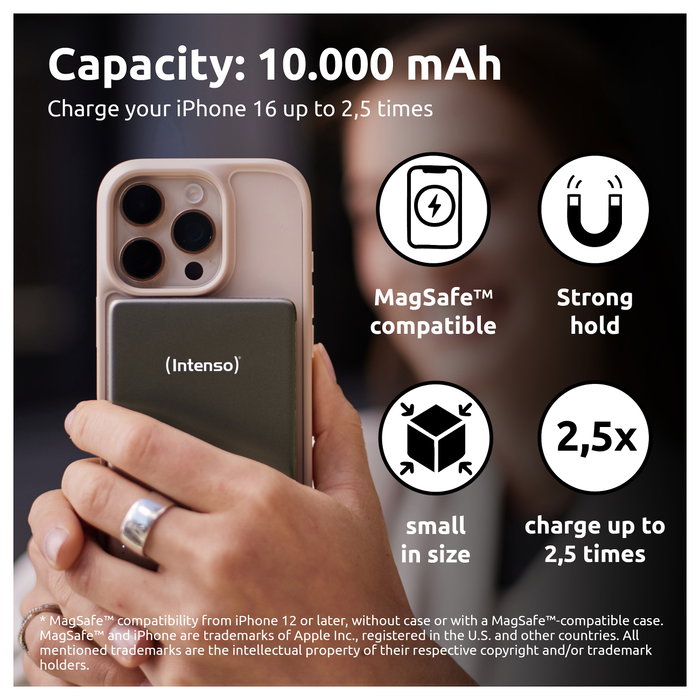 Intenso MW10000 MagSafe Powerbank 10.000 mAh Gris