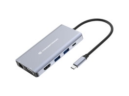 Conceptronic Docking Station 10in1 USB-C con HDMI 4K, VGA y 100W PD