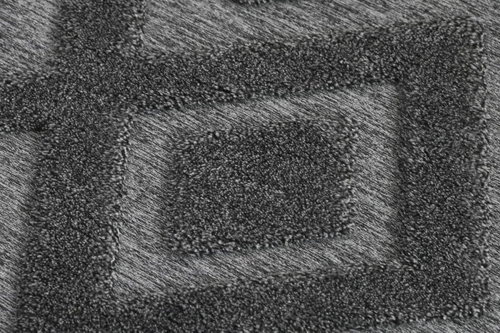 DKD Home Decor Alfombra Geomet 23 Gris Oscuro 200x140 cm