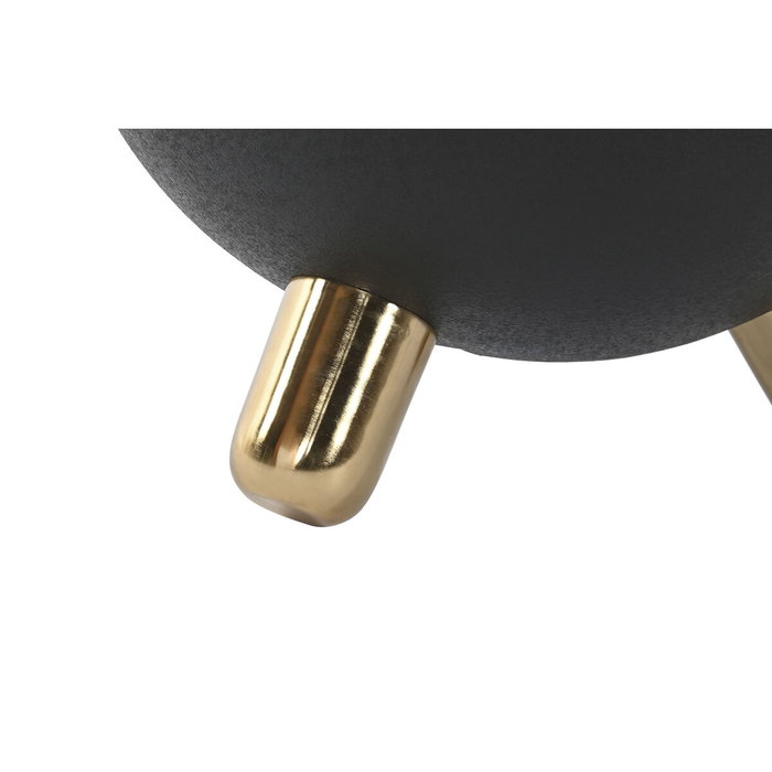 DKD Home Decor Mesita Auxiliar de Hierro Negro Rugoso DKD Home Decor Mesita Auxiliar de Hierro Negro Rugoso