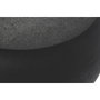 DKD Home Decor Mesita Auxiliar de Hierro Negro Rugoso