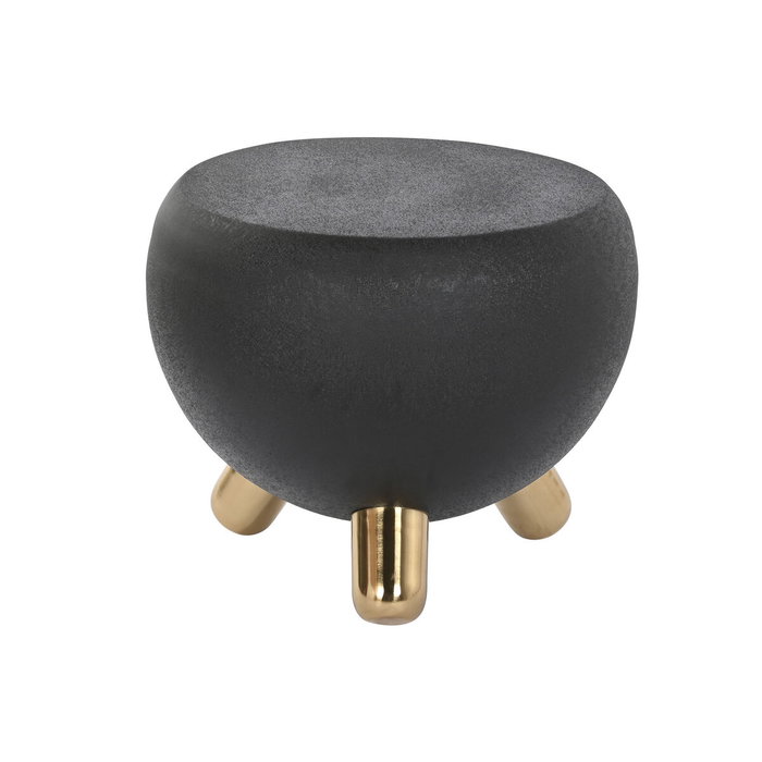 DKD Home Decor Mesita Auxiliar de Hierro Negro Rugoso DKD Home Decor Mesita Auxiliar de Hierro Negro Rugoso