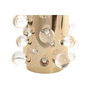 DKD Home Decor Lámpara de Sobremesa Acero Patinado Dorado 50x50x82