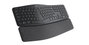 Logitech ERGO K860 Teclado Ergonómico Divisado Inalámbrico 2.4 GHz y Bluetooth para Negocios con Reposamuñecas y Teclado Numérico