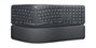 Logitech ERGO K860 Teclado Ergonómico Divisado Inalámbrico 2.4 GHz y Bluetooth para Negocios con Reposamuñecas y Teclado Numérico
