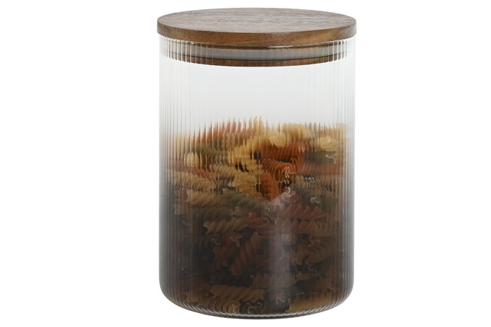 DKD Home Decor Set de 3 Botes de Borosilicato y Acacia (1,5L, 1,2L, 900ml) DKD Home Decor Set de 3 Botes de Borosilicato y Acacia (1,5L, 1,2L, 900ml)