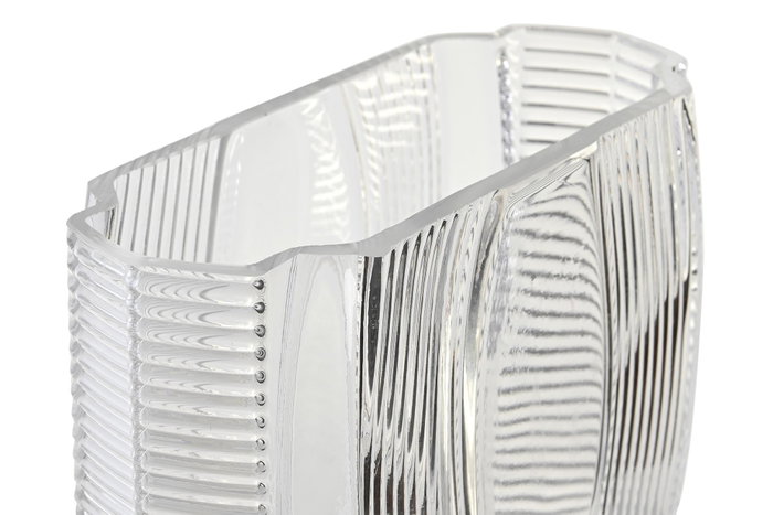 DKD Home Decor Jarrón de Cristal Transparente 22x9x23 cm DKD Home Decor Jarrón de Cristal Transparente 22x9x23 cm