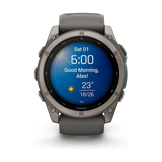 Garmin fenix 9 Correa de repuesto de silicona, Gris