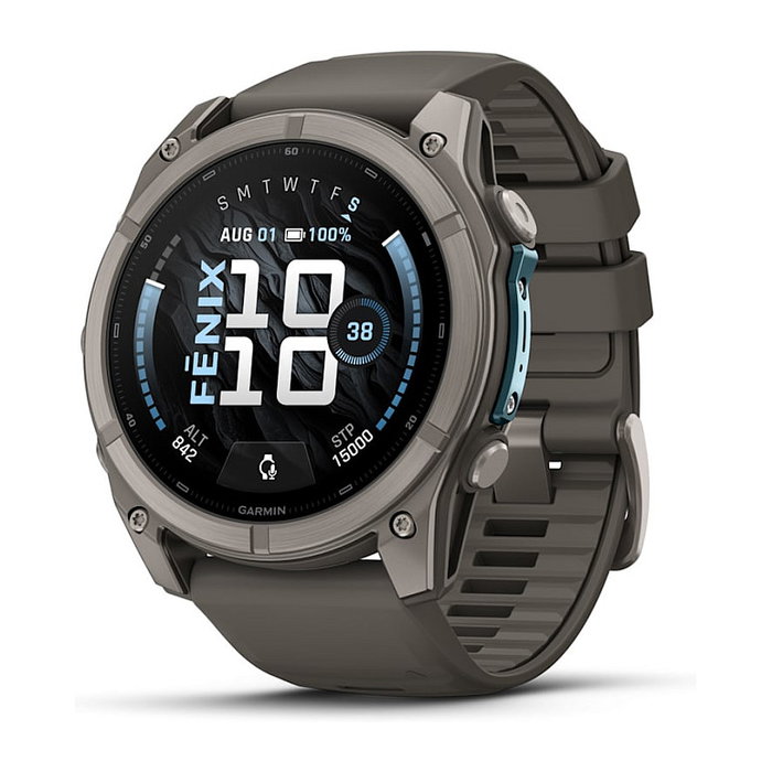 Garmin fenix 9 Correa de repuesto de silicona, Gris