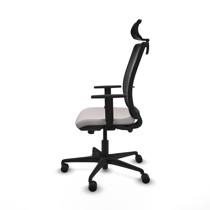 PIQUERAS Y CRESPO Silla de oficina Haches con mecanismo Sincro/Traslack Blanco y Negro PIQUERAS Y CRESPO Silla de oficina Haches con mecanismo Sincro/Traslack Blanco y Negro
