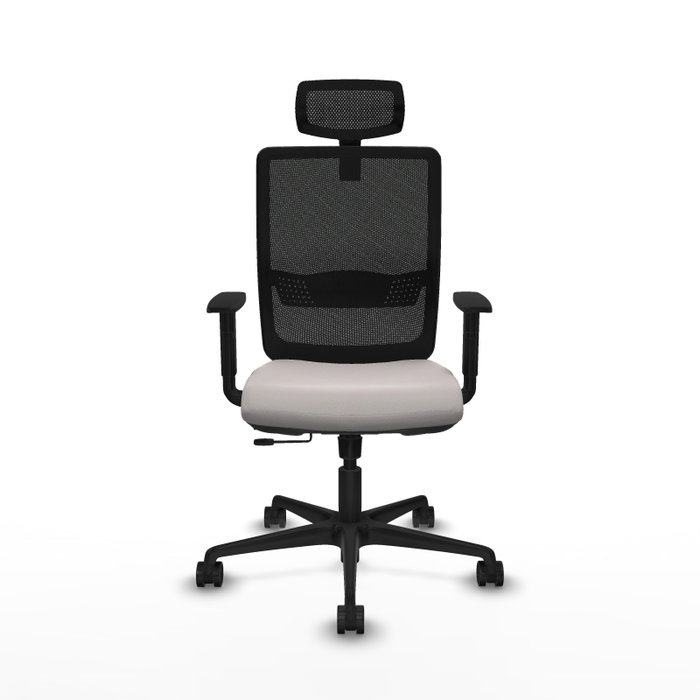 PIQUERAS Y CRESPO Silla de oficina Haches con mecanismo Sincro/Traslack Blanco y Negro PIQUERAS Y CRESPO Silla de oficina Haches con mecanismo Sincro/Traslack Blanco y Negro