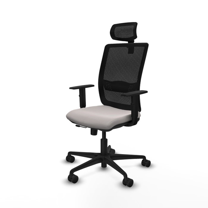PIQUERAS Y CRESPO Silla de oficina Haches con mecanismo Sincro/Traslack Blanco y Negro PIQUERAS Y CRESPO Silla de oficina Haches con mecanismo Sincro/Traslack Blanco y Negro