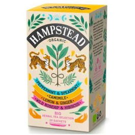 Hampstead Pack Infusiones Herbales Bio 5 Sabores 20 Bolsitas