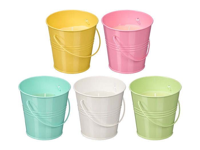 Ibergarden Vela de Citronela en Lata - Pack de 5 Velas Surtidas, Repelente de Insectos, Dimensiones 10.5x10.5x10.5 cm (Set de 20)