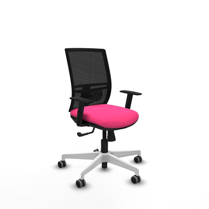 PIQUERAS Y CRESPO Silla de oficina Yunquera Rosa con mecanismo Sincro PIQUERAS Y CRESPO Silla de oficina Yunquera Rosa con mecanismo Sincro