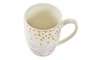 DKD Home Decor Mug Porcelana Rosa Verde Menta Blanco 380ml Apto Microondas Lavavajillas 8.5 x 9.5 x 12 cm (12 Unidades)