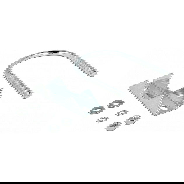 DeLOCK Abrazadera de Mástil 55 mm, Abrazadera de Mástil en Metal, Ancho Máximo de Sujeción 5.5 cm