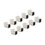 DeLOCK 88118 Módulo Keystone RJ45 hembra a LSA Cat.6A montaje sin herramientas negro, 10 piezas