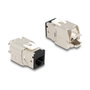 DeLOCK 88118 Módulo Keystone RJ45 hembra a LSA Cat.6A montaje sin herramientas negro, 10 piezas