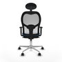 PIQUERAS Y CRESPO Silla de oficina Jorquera Azul claro y Blanco