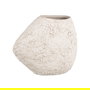 Jarrón Blanco Rústico Cerámica 32 X 15 X 30 cm