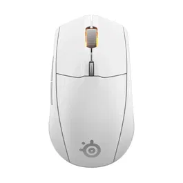 SteelSeries Ratón Gaming Rival 3 Wireless Gen 2 Blanco 62524, Inalámbrico 2.4GHz Bluetooth, Sensor Óptico TrueMove Core 18K DPI, Hasta 200 Horas Batería