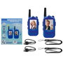 Lexibook Walkie Talkie con Pantalla para Videollamadas, Juguete Infantil con Sonido y Luces, para +3 años, Incluye Pilas
