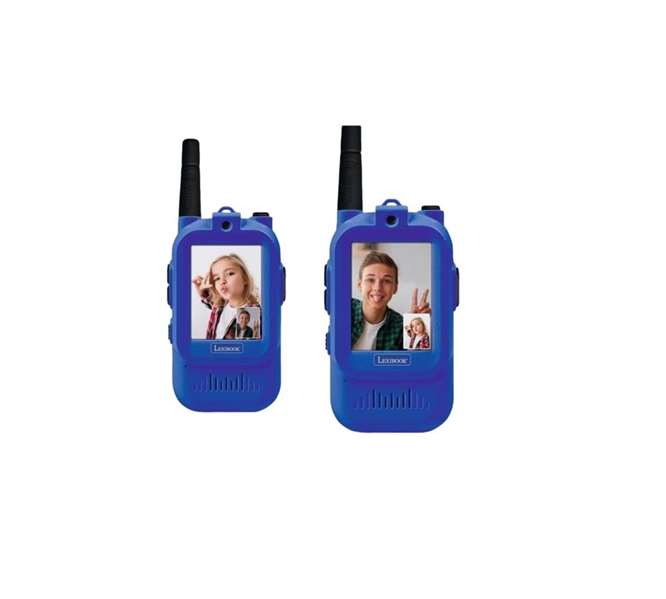 Lexibook Walkie Talkie con Pantalla para Videollamadas, Juguete Infantil con Sonido y Luces, para +3 años, Incluye Pilas Lexibook Walkie Talkie con Pantalla para Videollamadas, Juguete Infantil con Sonido y Luces, para +3 años, Incluye Pilas