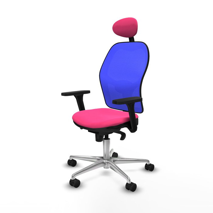 PIQUERAS Y CRESPO Silla de oficina Jorquera con mecanismo Sincro, Rosa y Azul PIQUERAS Y CRESPO Silla de oficina Jorquera con mecanismo Sincro, Rosa y Azul
