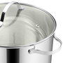 Day Olla Con Tapa de Vidrio 18 L Acero Inoxidable, Apta para Inducción, Diámetro 30 cm
