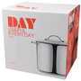 Day Olla Con Tapa de Vidrio 18 L Acero Inoxidable, Apta para Inducción, Diámetro 30 cm