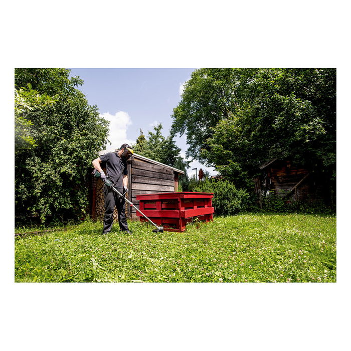 Metabo RTD 18 LTX BL 30 Cortabordes eléctrico a batería 18V, 30 cm de corte, cabezal de hilo de nailon, 6500 RPM, 3.4 kg, Negro Metabo RTD 18 LTX BL 30 Cortabordes eléctrico a batería 18V, 30 cm de corte, cabezal de hilo de nailon, 6500 RPM, 3.4 kg, Negro