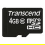 Transcend TS4GUSDC10 Tarjeta MicroSDHC de 4GB Clase 10 Velocidad 90MB/s