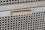 DKD Home Decor Cajonera Balines Rejilla Natural Caucho Ratan 90 x 40 x 30 cm