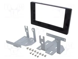 ACV Bastidor de montaje de radio Toyota Auris 2015+ 2 DIN Brillo Negro
