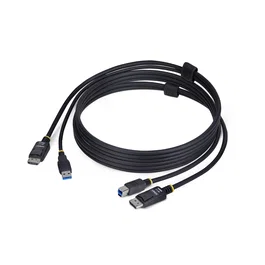 StarTech.com Cable KVM DisplayPort y USB 3.2 Gen 1, 1,8 m, 4K 60Hz