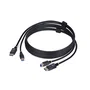 StarTech.com Cable KVM DisplayPort y USB 3.2 Gen 1, 1,8 m, 4K 60Hz, Negro