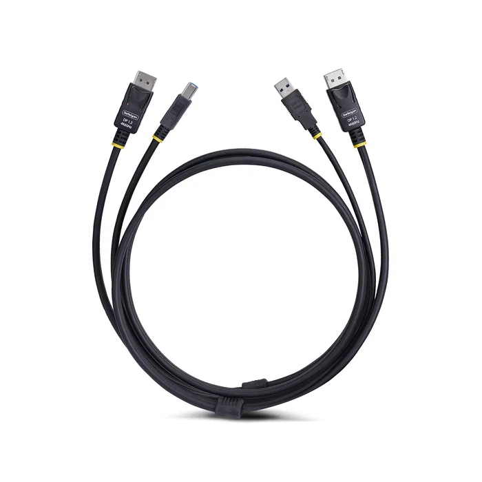 Cable kvm displayport y usb 3.0 5gbps de 1 8m Cable kvm displayport y usb 3.0 5gbps de 1 8m