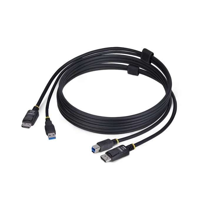 Cable kvm displayport y usb 3.0 5gbps de 1 8m Cable kvm displayport y usb 3.0 5gbps de 1 8m