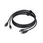 Cable kvm displayport y usb 3.0 5gbps de 1 8m