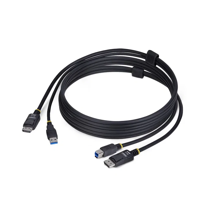 Cable kvm displayport y usb 3.0 5gbps de 1 8m Cable kvm displayport y usb 3.0 5gbps de 1 8m