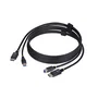 Cable kvm displayport y usb 3.0 5gbps de 1 8m