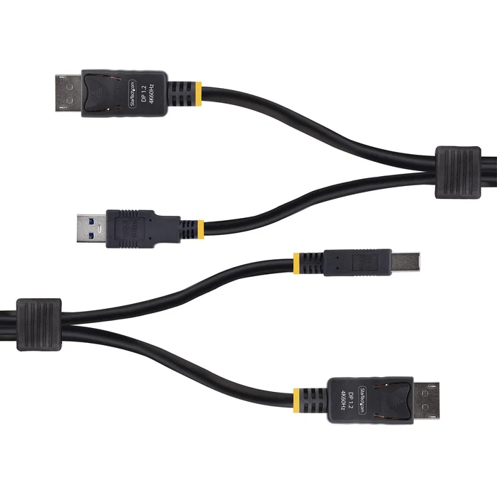 Cable kvm displayport y usb 3.0 5gbps de 1 8m Cable kvm displayport y usb 3.0 5gbps de 1 8m