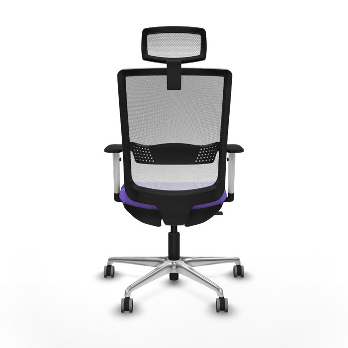 PIQUERAS Y CRESPO Silla de oficina Haches con mecanismo Sincro/Traslack, Lila y Blanco PIQUERAS Y CRESPO Silla de oficina Haches con mecanismo Sincro/Traslack, Lila y Blanco