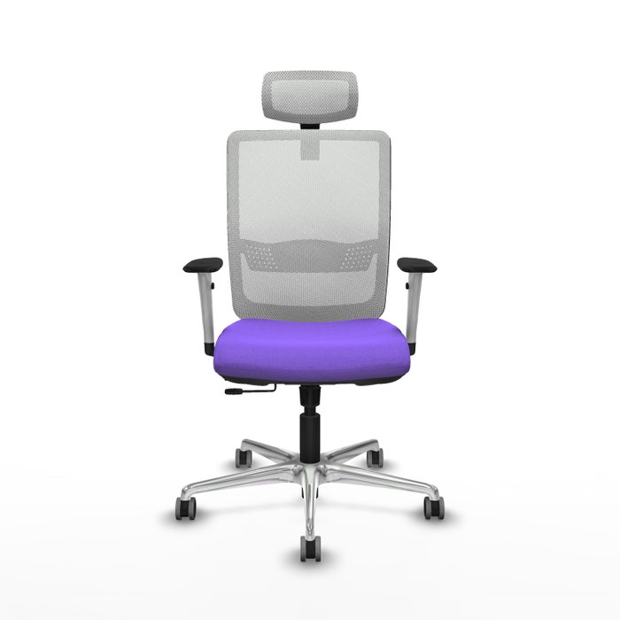 PIQUERAS Y CRESPO Silla de oficina Haches con mecanismo Sincro/Traslack, Lila y Blanco PIQUERAS Y CRESPO Silla de oficina Haches con mecanismo Sincro/Traslack, Lila y Blanco