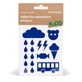 Bookman Pegatinas Reflectantes de Aventuras para Bicicleta y Casco - Scotchlite 3M - Multicolor