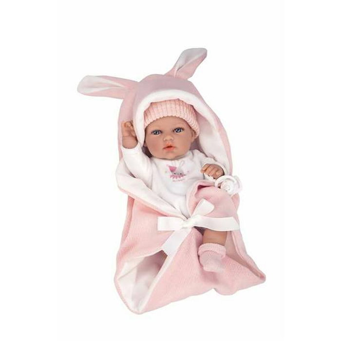 Muñecas Arias Muñeca Elegance 30 cm Natal Rosa con Saco de Dormir